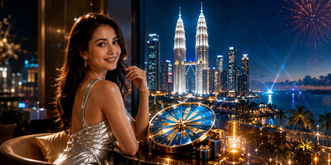 Meja roulette bergaya moden di Kuala Lumpur dengan suasana permainan langsung