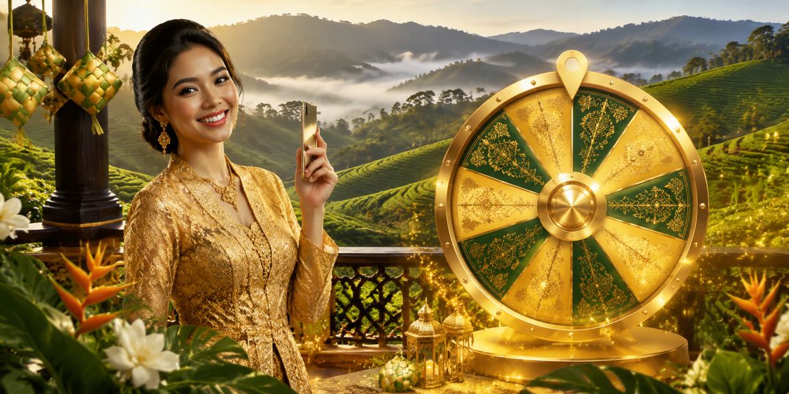 Pengguna VIP Malaysia dengan pakaian kebaya menerima bonus istimewa platform dalam talian