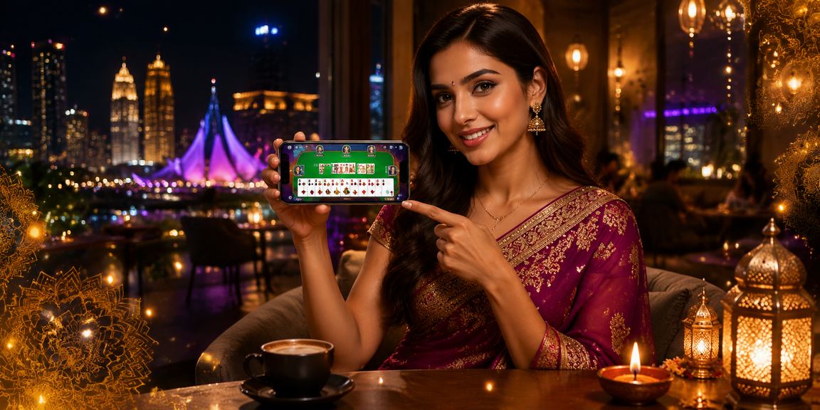 Pemain kad rummy Seremban bermain permainan dalam talian menggunakan telefon mudah alih